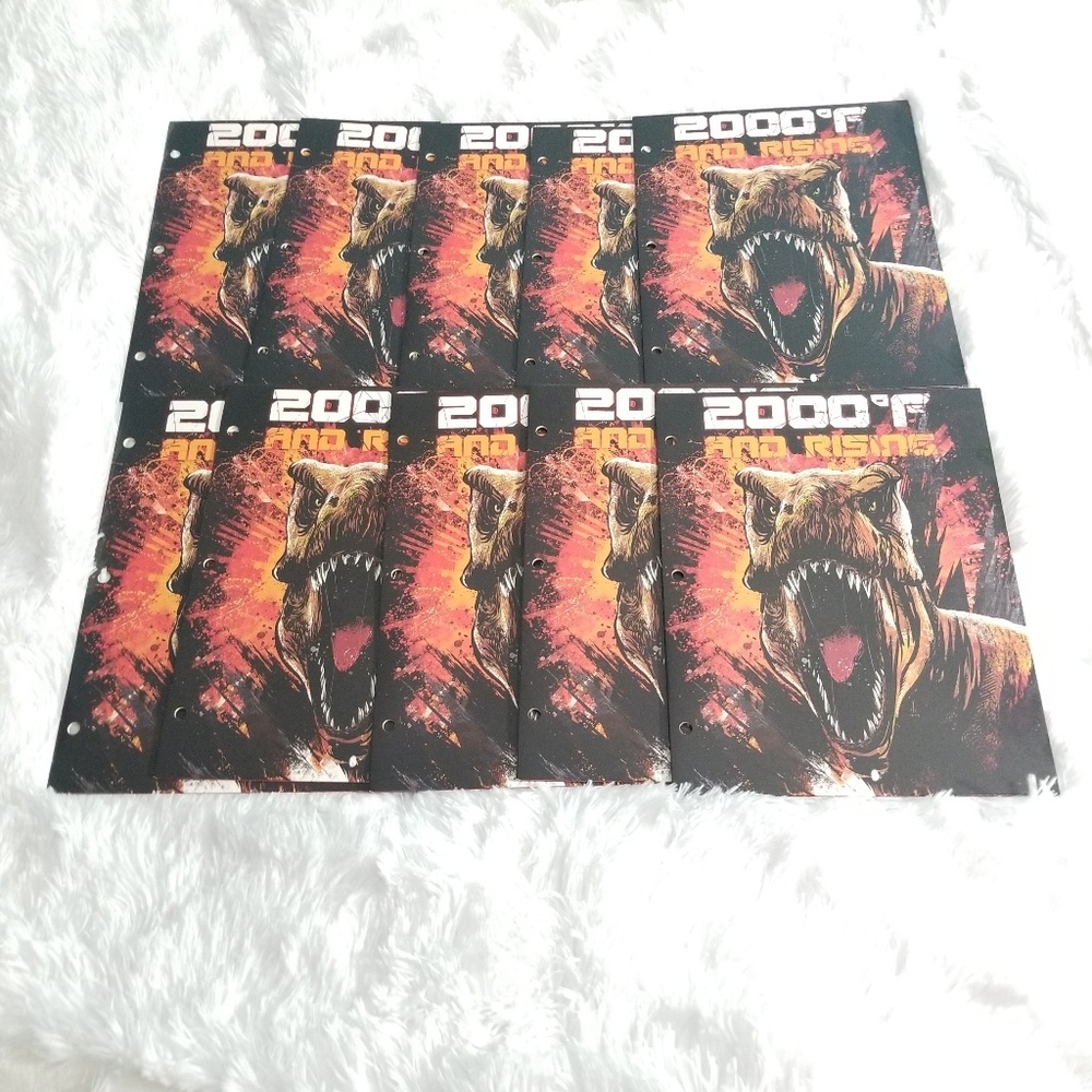 Jurassic World Dinosaur Portfolio Folder Bundle 10